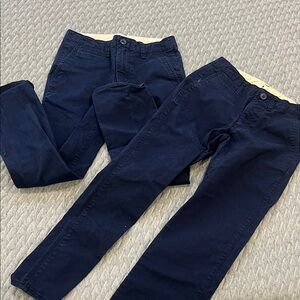 GAP Kid’s Dark Blue Chinos School Uniform Size 8 (2 pair)
